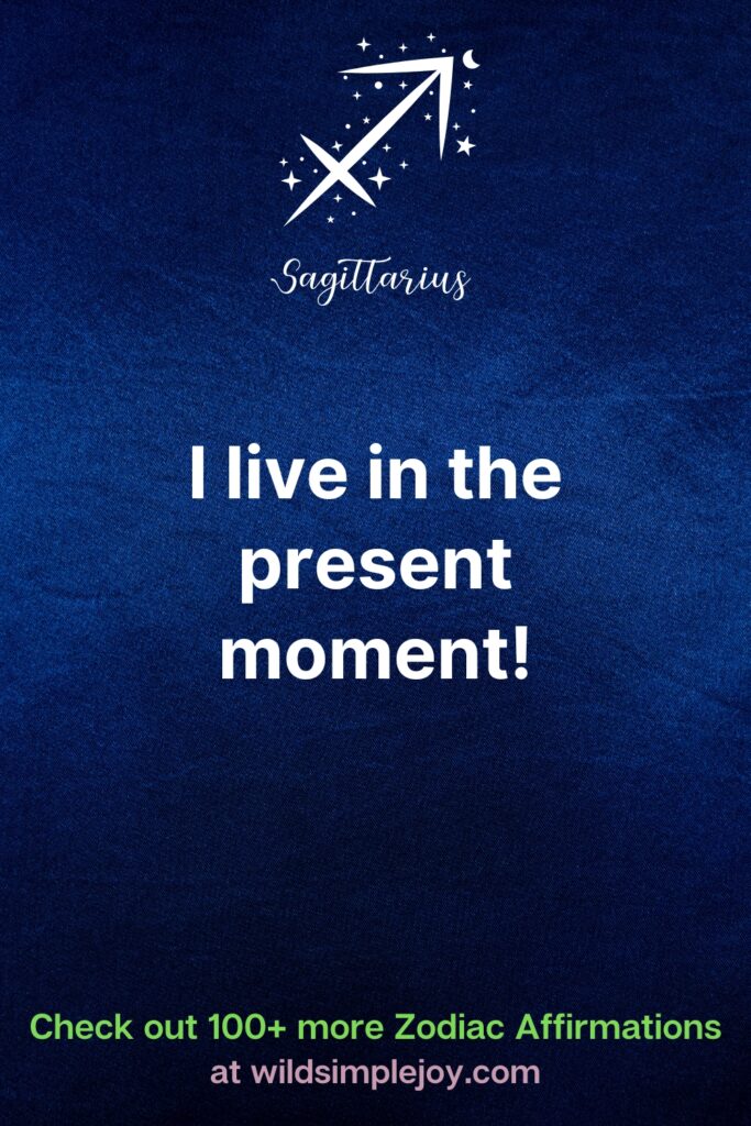 Affirmation I live in the present moment