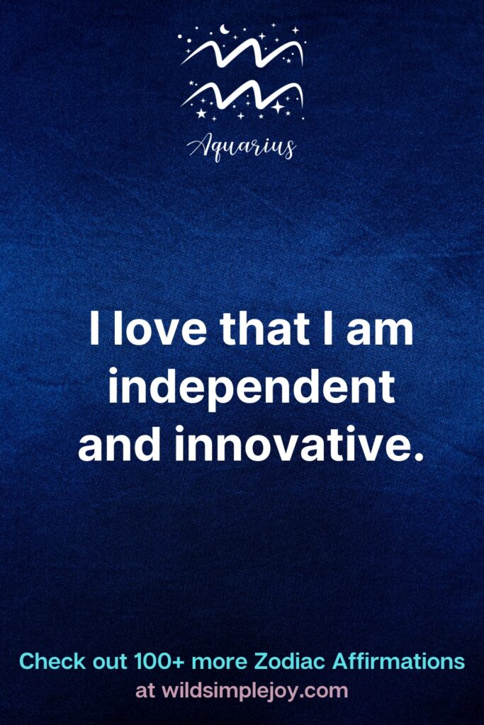 Aquarius Affirmations 4