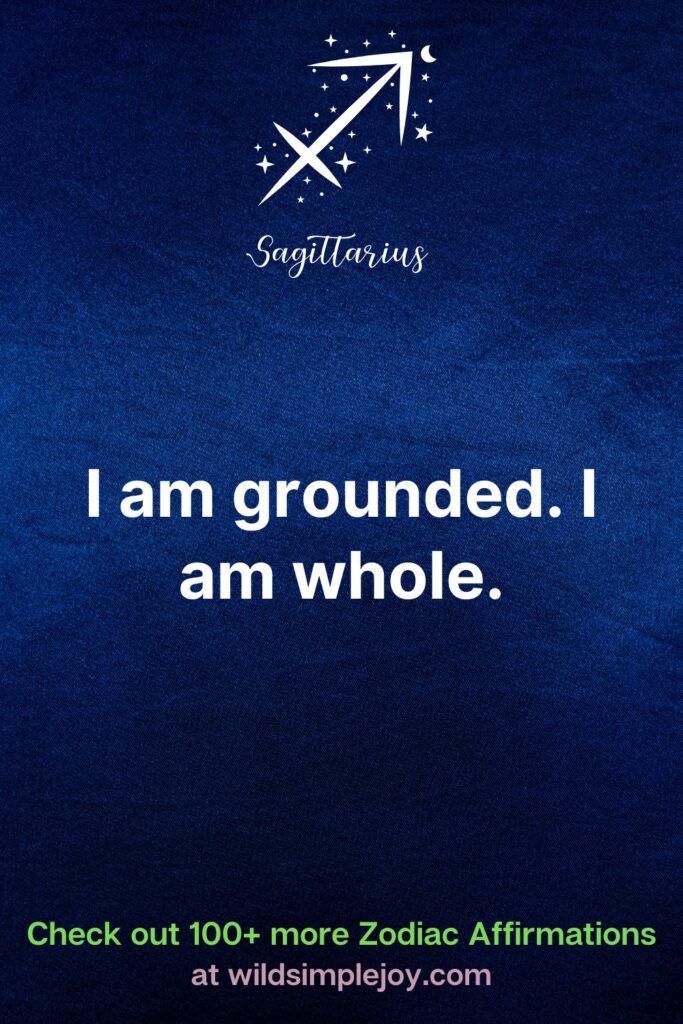 I am grounded affirmation