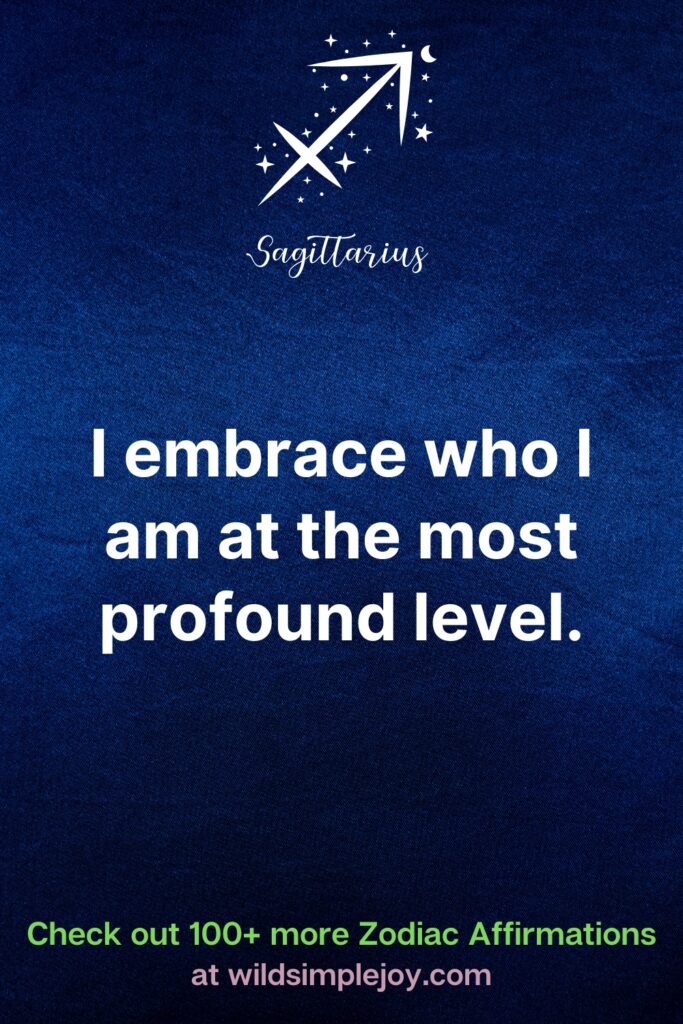 I embrace who I am at the most profound level