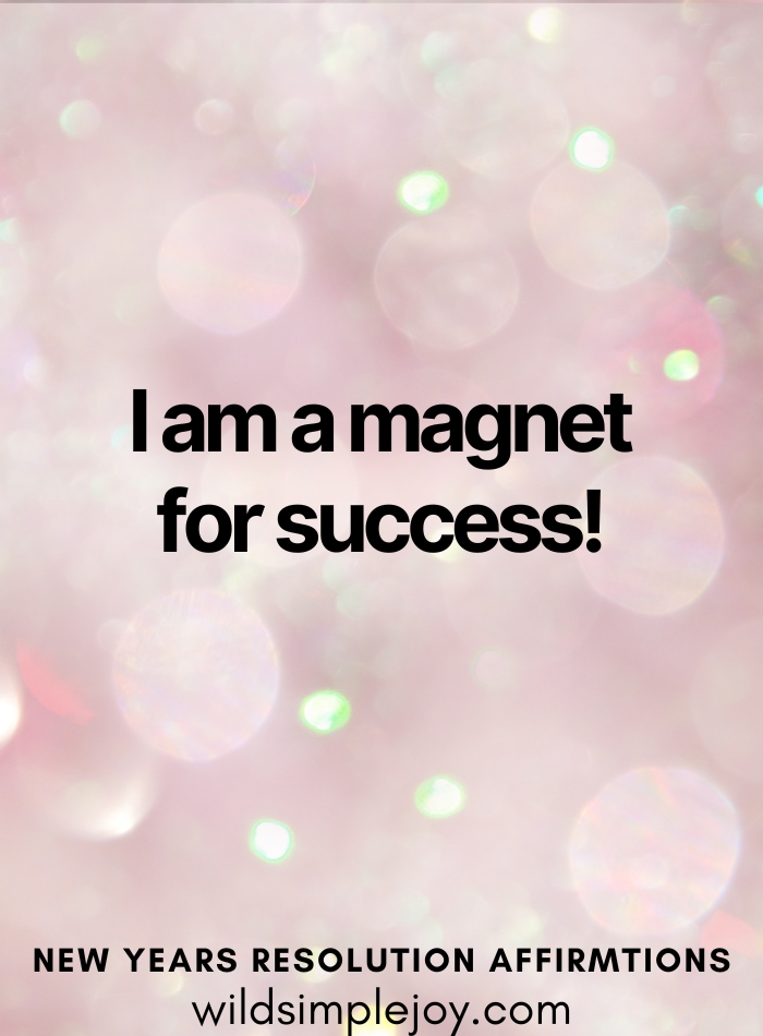 Affirmation for new year 2026 I am a magnet for success