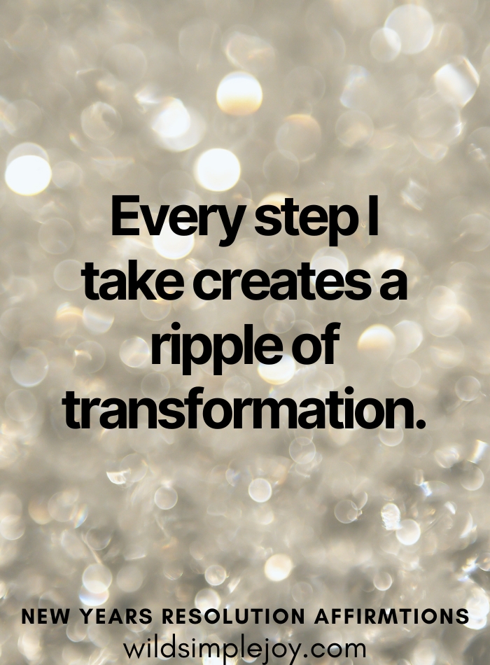 Every step I take creates a ripple of transformation