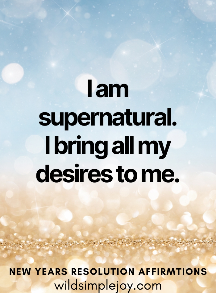 I am supernatural I bring all my desires