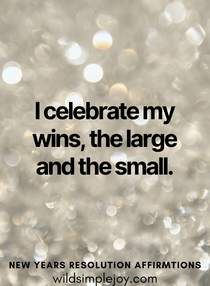 I celebrate my wins the large and the small 2026