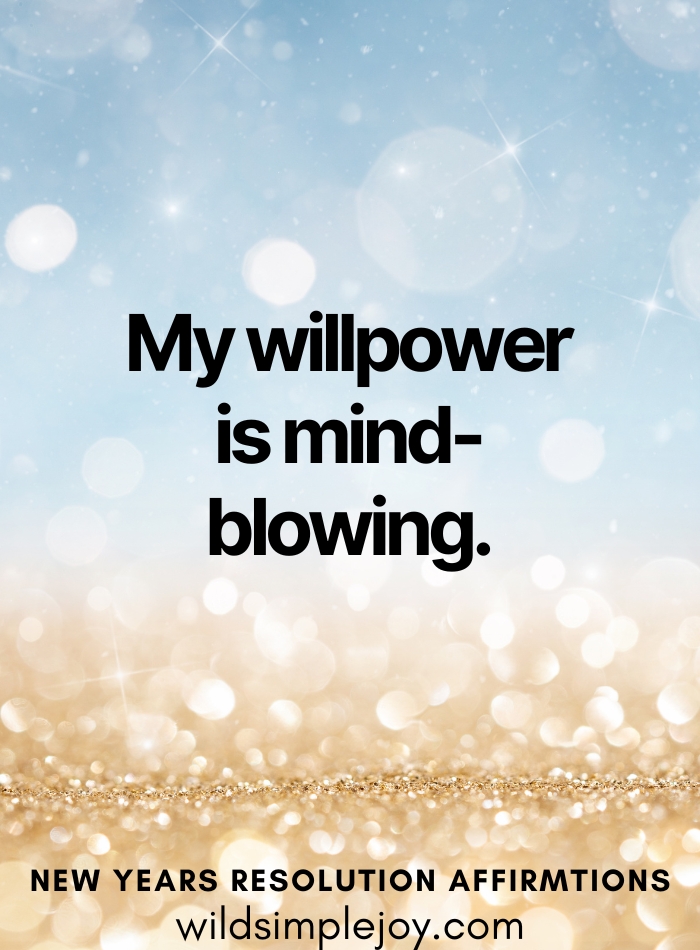 My willpower is mind blowing!