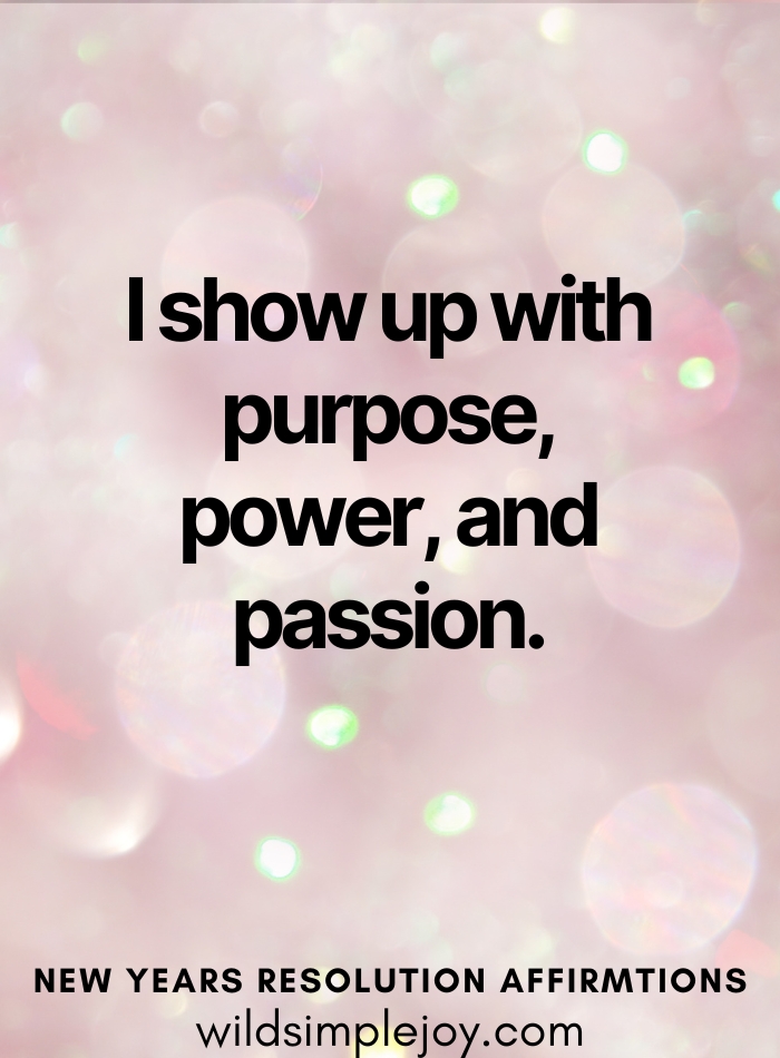 show up with purpose affirmation