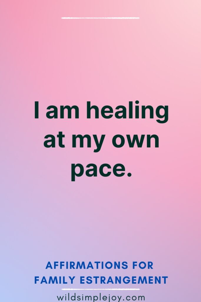 I am healing at my own pace