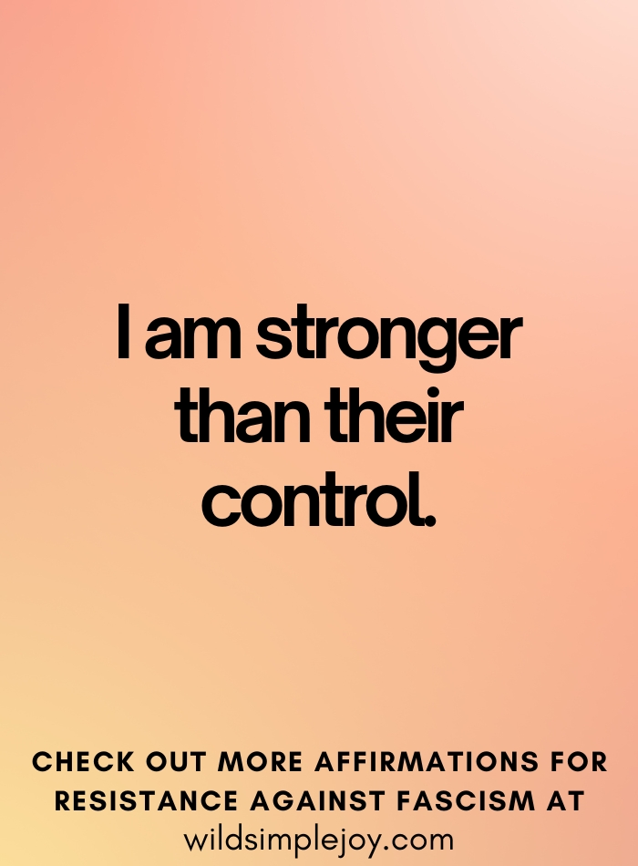 I am stronger than their control