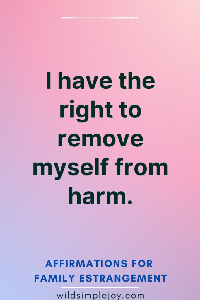 I have the right to remove myself from harm