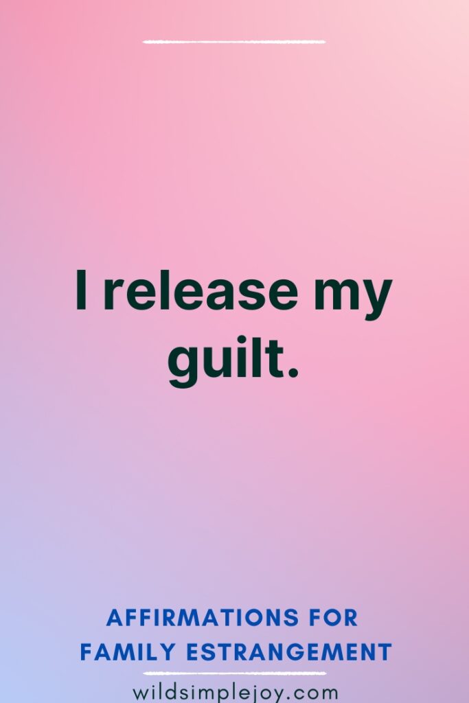 I release my guilt