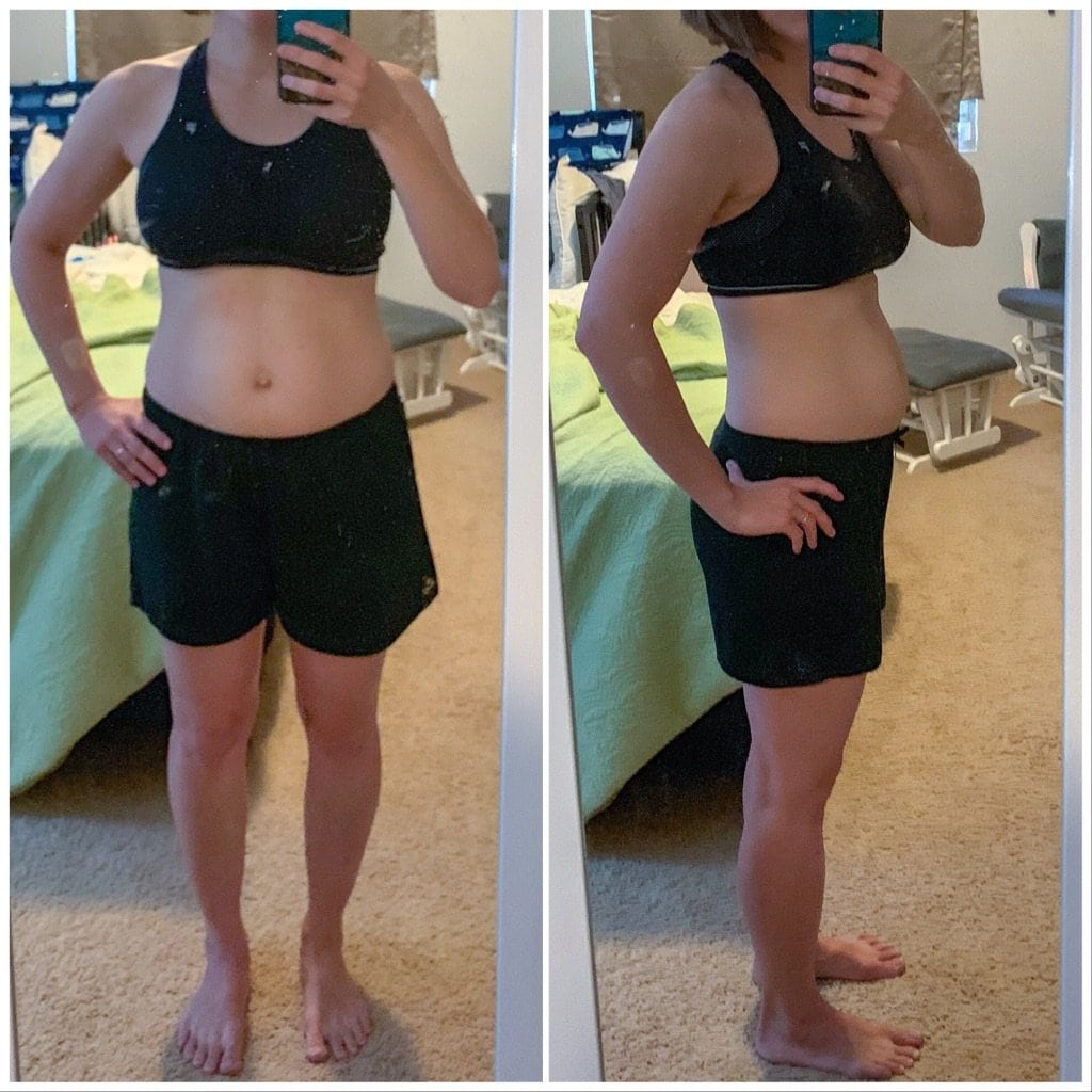 Before & After: After Arbonne 30 Days to healthy living while breastfeeding Review.