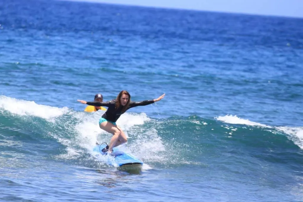 Surfing on Maui, surfers learn to let go of control.