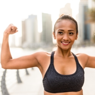 Working out without online eating