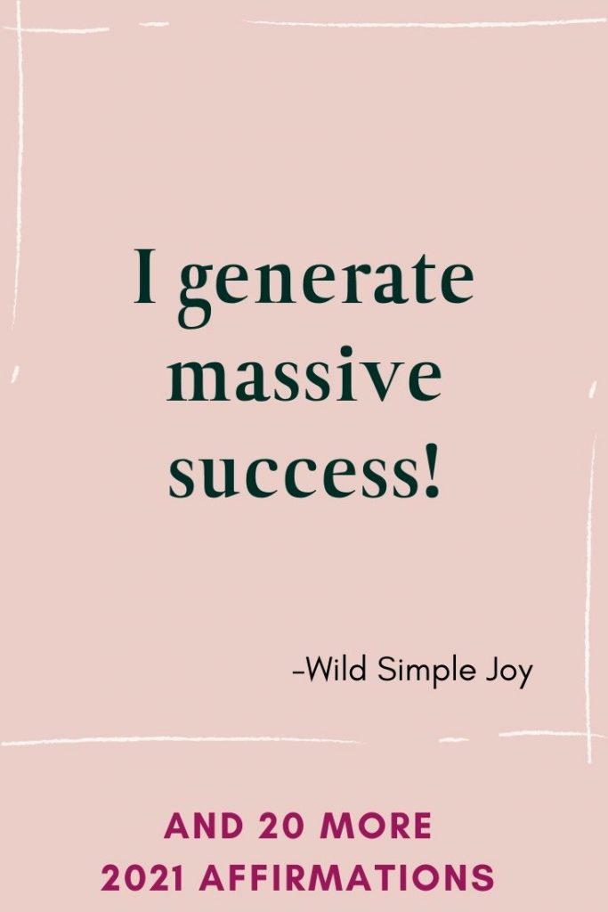 I generate massive success