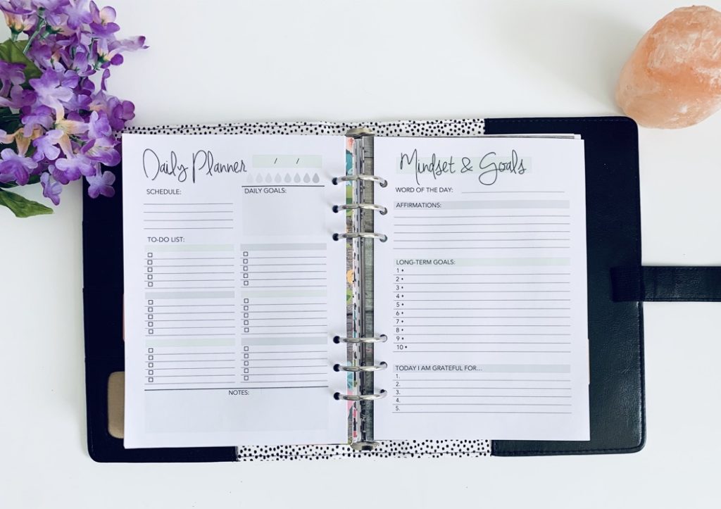 A Planner can help with your morning routine for productivity.