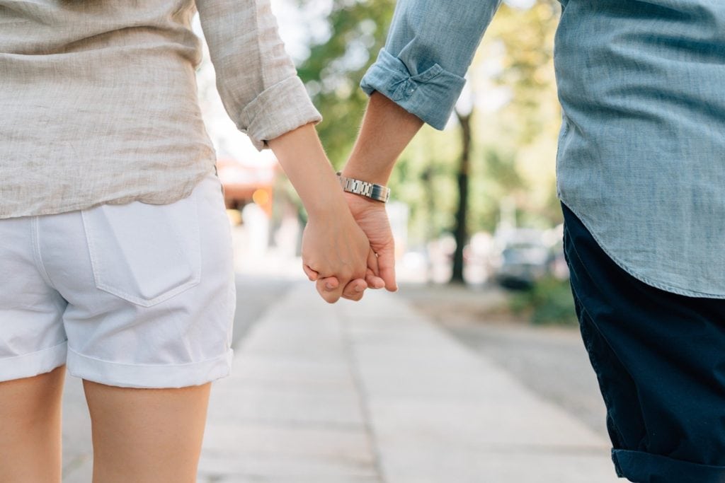 How to be a supportive partner - give touch like holding hands.