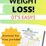 Track Your Weight Loss. (It's Easy!) download this free printable weight loss chart