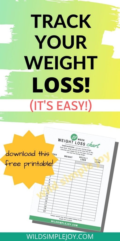 Track Your Weight Loss. (It's Easy!) download this free printable weight loss chart