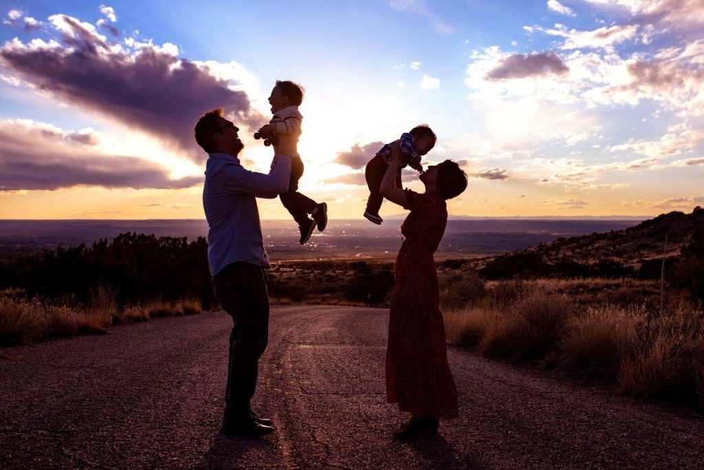 Albuquerque New Mexico Family Photography Spots. La luz trail turn off. Jennifer Warren Family Photography.
