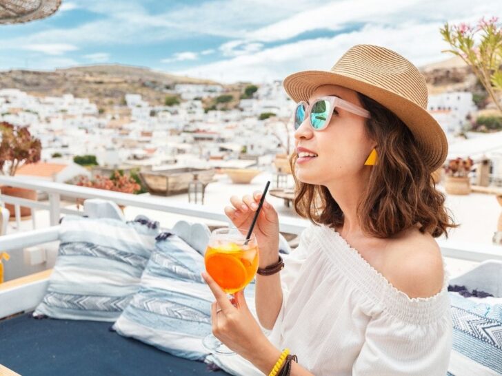 Woman used Affirmations for Abundance to take a luxurious vacation to Greece.