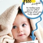 Bare Minimum Baby Essentials Checklist Free Printable (Pinterest Image)