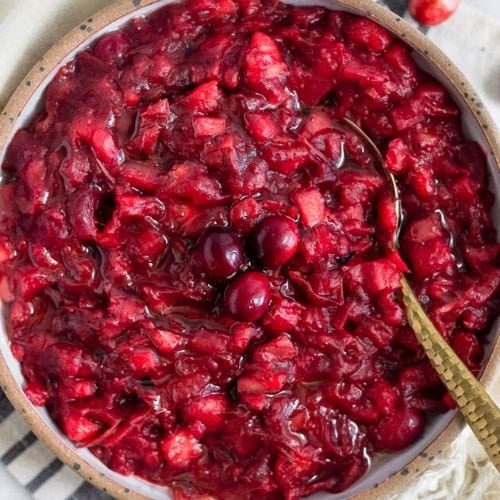 3-Ingredient Cranberry Sauce from Eat the Gains