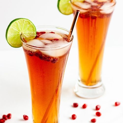 Pomegranate Spritzer from Maple and Mango.