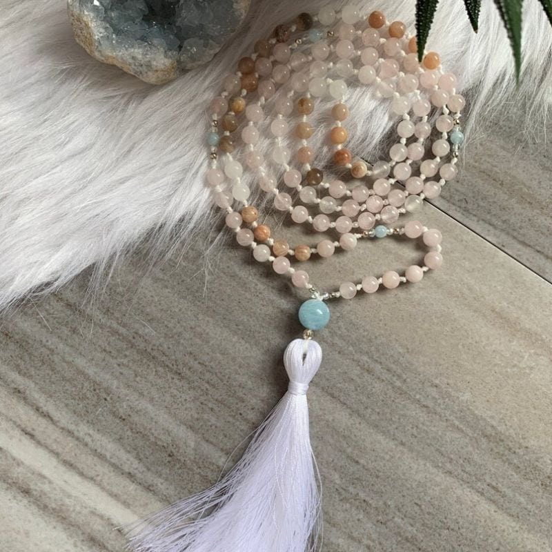 Caseys Crystal Cove Fertility mala beads