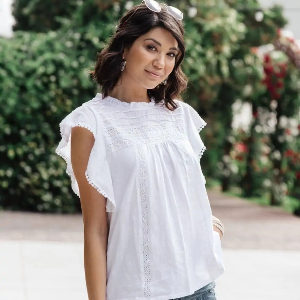 White Peasant Top from Forever Dolled Up