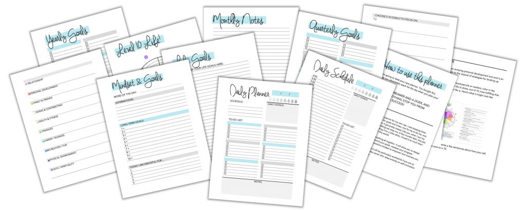 Affirmation Planner with Daily Goal Planner Printable – Wild Simple Joy