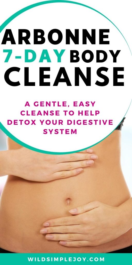 Arbonne 7-Day Body Cleanse Pinterest Image: a Gentle Easy Cleanse to help detox your digestive system