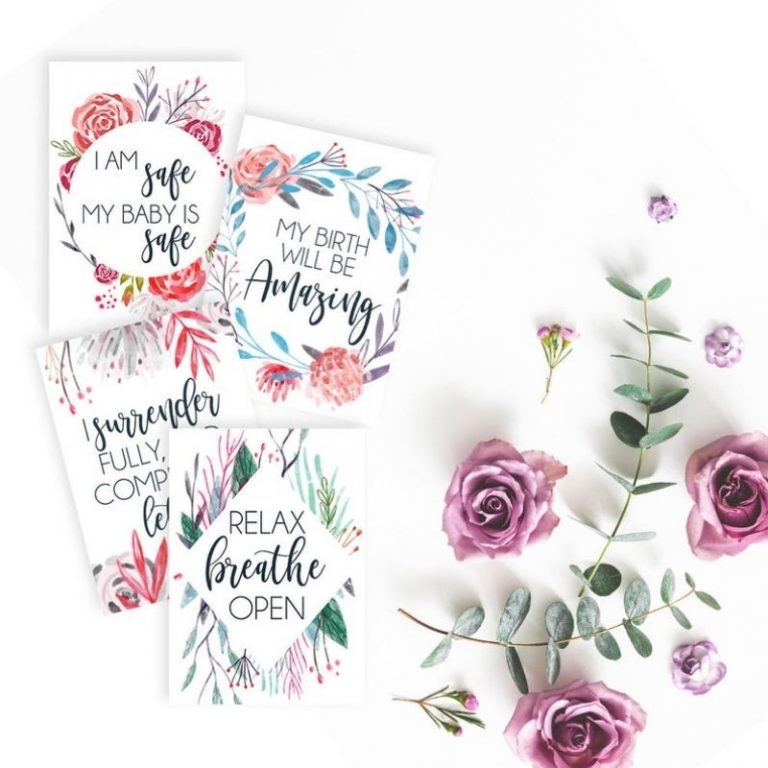 The Best 21 Printable Birth Affirmation Cards – Wild Simple Joy