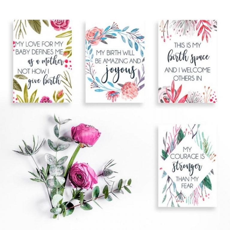 The Best 21 Printable Birth Affirmation Cards – Wild Simple Joy