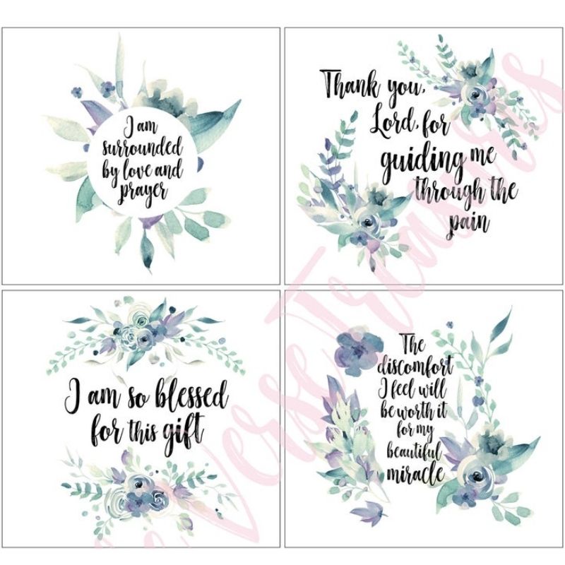 Christian Birth Affirmation Printables from Bible Verses