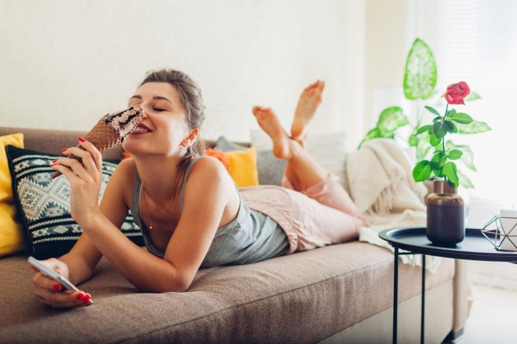 This woman's guilty pleasure is ice cream. Why we need to ban the term "guilty pleasure" in 2021.