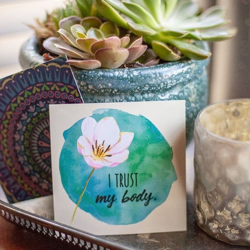 Positive Birth Affirmation Cards from Holm Creative on Etsy. The Best Pregnancy Affirmation Cards.