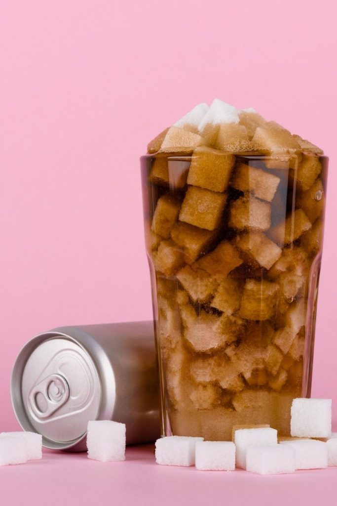 Avoid sugary drinks when you're trying to get your diet back on track.