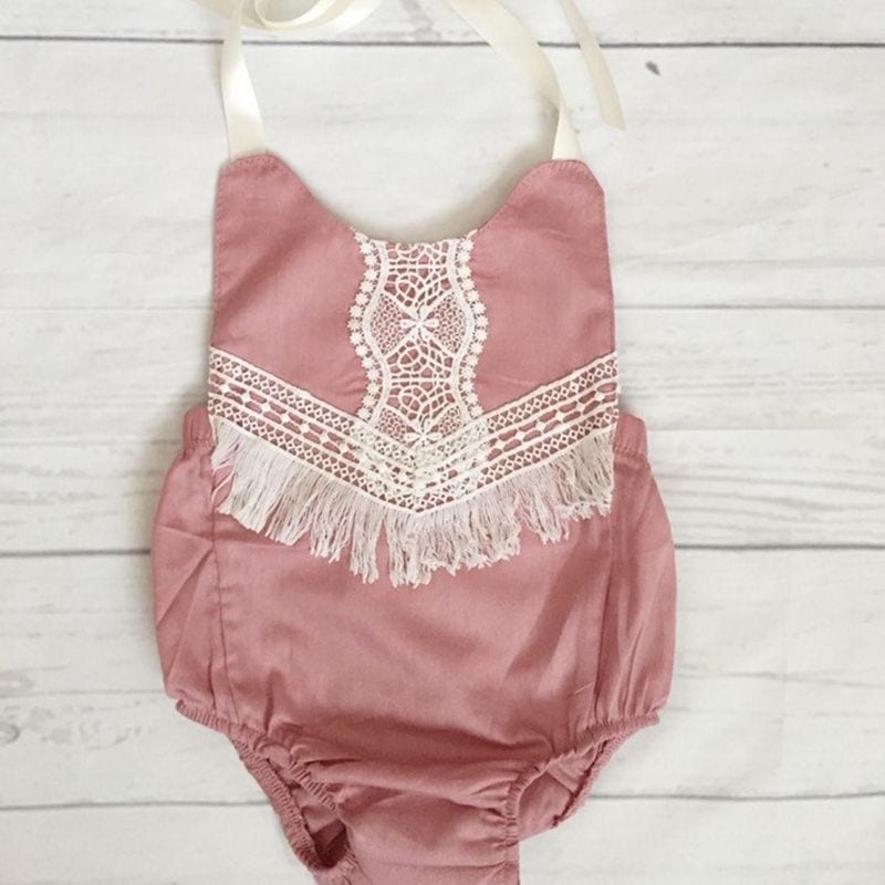 Best Bohemian Baby Clothes for Girls Pint Outfit from Issa Bugs Boutique