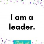 I am a leader, Affirmations for Toddlers