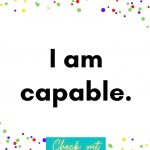 I am capable, Affirmations for Toddlers