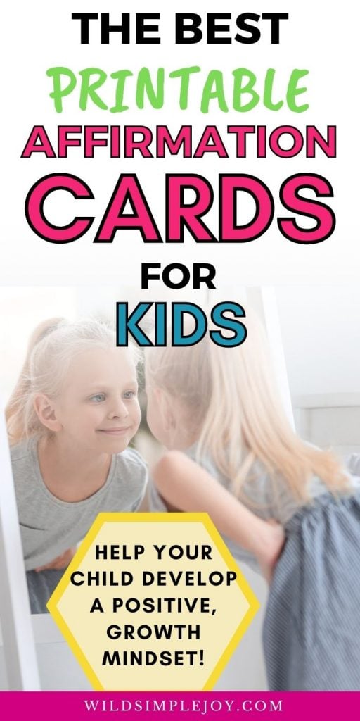 The Best Printable Affirmation Cards for Kids (Pinterest Image)