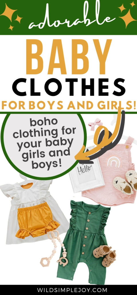 Boho Baby Clothes Adorable, for Boho Baby Boys and Boho Baby Girls (Pinterest Image)