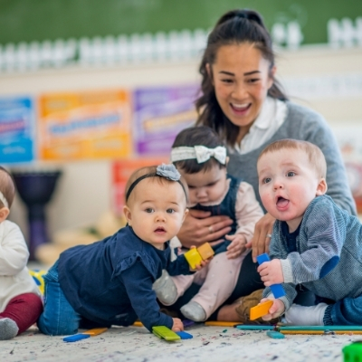 Babies with excellent childcare. Childcare can make or break your experience of returning to work as a mother