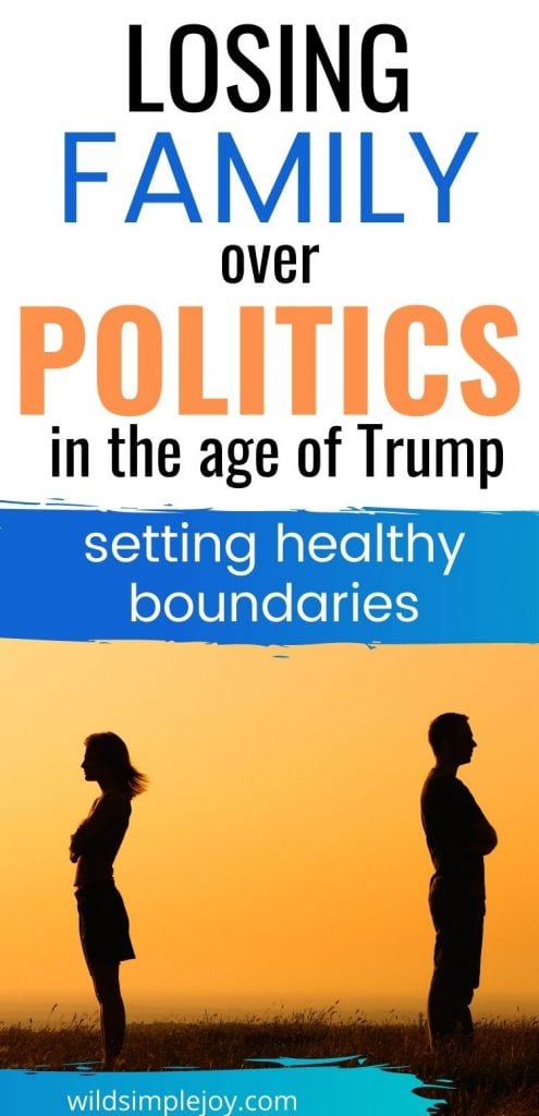 Losing Family over Politics in the Age of Trump: Setting Healthy Boundaries Pinterest Image