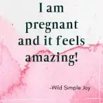 Fertility Affirmation, I am pregnant and it feels amazing