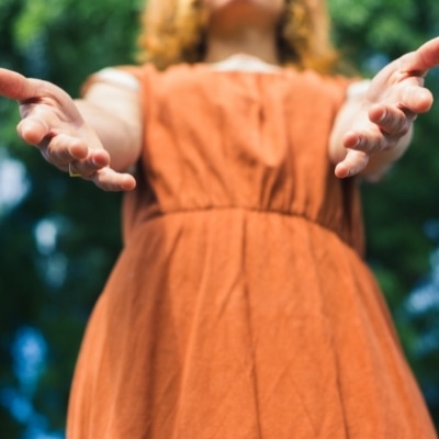 Woman offering help instead of judgment