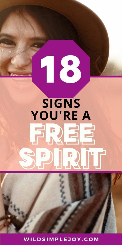 Signs You're a Free Spirit At Heart Pinterest Image