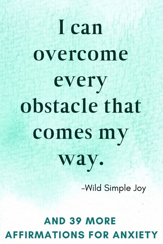 I can overcome every obstacle that comes my way