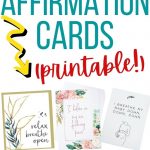 Printable Affirmation Cards for Birth Empowered birthing (Pinterest Image)