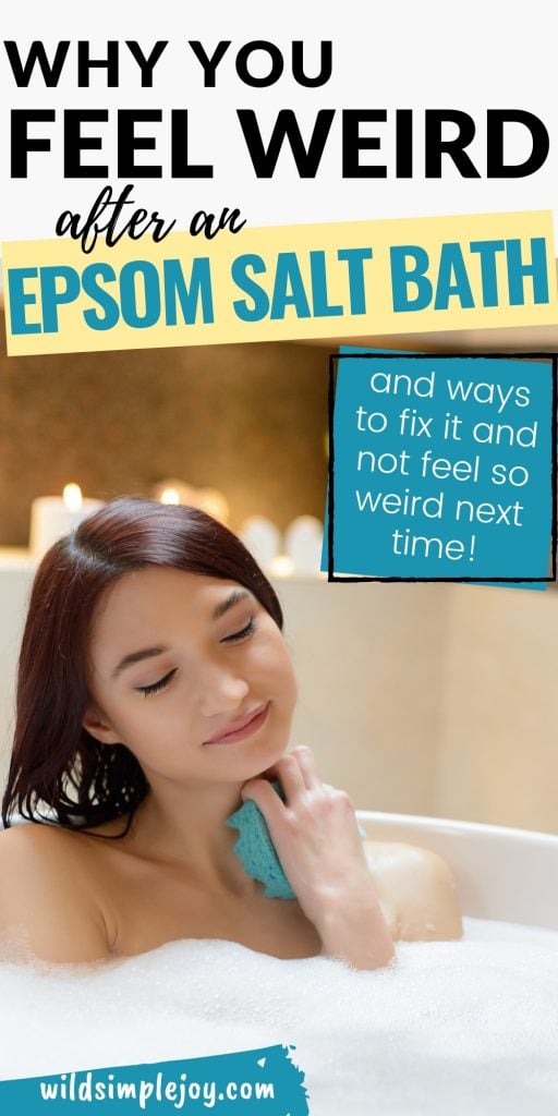 Why You Feel Weird After An Epsom Salt Bath (Pinterest Image)